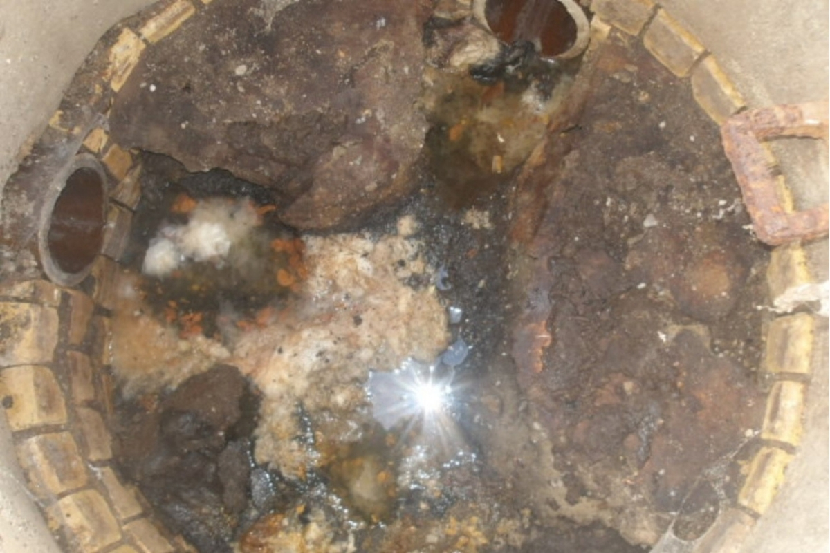 Schacht vor Sanierung