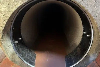 Kanalanbindung mit Manschette